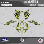 Graphics Kit for YAMAHA RAPTOR 700 (2013-2022) 16 MIL 700R Core - YELLOW