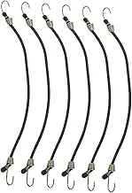 iplusmile 6pcs Heavy Duty Mini Bungee Cords with Metal Hooks Durable Elastic Straps for Cargo Bike Camping and Luggage Fastening Wear Resistant Easy to Use