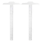 2 Pcs T-shaped Ruler Child Student for Kids Flexible Students School