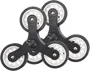 Generic 2x Trolley Triangle Wheels Wheel Diameter 9 Cm Replacement for Foldable Cart