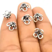 10 Pcs 10X6mm Bali Bead Cap Antique Silver Plated Jewelry Making Cap