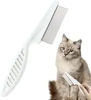 Mbiyhgta Cat Comb Fine Tooth Cat Flea Comb for Cats Fine Tooth Flea Comb for Puppies | Stainless Steel Pet Care Comb for Small Medium Large Pets