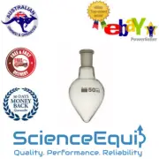 Pear Shape Flasks Premium Borosilicate Glass Single Neck 10ml & 25ml - Set of 2