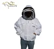OZ APIARIST Heavy Duty Poly Cotton Beekeeping Jacket Fencing/Round Bee Hat veil