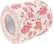 GARVALON Roll Rose Tissue Creative Tiles Bathroom Supplies Paper Towels Color Toilet Paper Square -Shaped Toilet Paper Home Supplies Toilet Paper Paper Towels Red Wood Pulp Paper