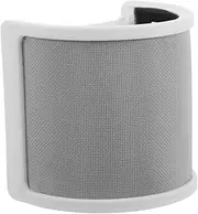 BAZEITFLOW Professional Microphone Pop Filter U-shaped Windscreen Cover Breathable Shield White Mesh Easy Install Noise Reduction