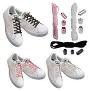 3 Pairs Unisex Elastic No Tie Shoe Laces Screw Shoelaces Lazy Shoe Lace