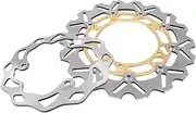 Front Rear Brake Disc Rotor Motorbike Parts AccessoriesCompatible With MT03 MT-03 ABS 320 2016 & YZF R3 R25 2015-2016(Gold)