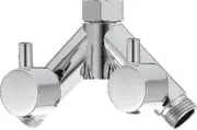 Brass Diverter Valve Shower Shut-off Valve 2-way Y Splitter 1/2 Inch For Shower Hose And Shower Head Chrome