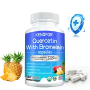 Quercetin With Bromelain 1200Mg - Natural Immune supplement, Vegetarian Capsules