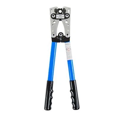 Heavy Duty Crimper 1/0 2 4 8 10 Gauge Hex Crimping Wire Lugs Terminals Tools Big
