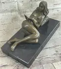 HOT CAST BRONZE STATUE PREISS WAVE ART DECO SIGNED STATUE SCULPTURE FIGURE SALE