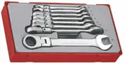 Teng TT6508RF - Flex Ratchet Spanner Set 8 Piece Metric