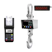 Outdoor Safe Stainless Steel 20,000 lb Crane Scale Digital Display 4" Scoreboard