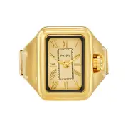 Fossil Raquel Watch Ring Two-Hand Gold-Tone Stainless Steel ES5343