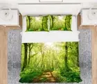 3D Sun Tree O1939 Bed Pillowcases Quilt Duvet Cover Set Queen King Eve 23