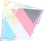 GLEAVI 1 Set Color Prism Block Sun Catcher Glass Pyramid for Home Decor Delicate Sun Prism Decoration for Garden Window Versatile DIY Suncatcher Kit Birthday Present
