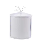 Bathroom Rotating Triangle Rack Suction Wall Dust Proof Storage Cabinet Kitchen Corner Makeup Bathroom Cabinets