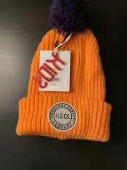 Herschel SeppYouth Knitted Headwear Kids Beanie NWT Orange/Purple