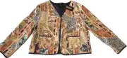 GiGiO JULIE Snap Front Jacket WOMENS LARGE Slim Fit Lightweight 21 in Length