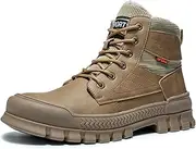 [SDEQA] Safety Boots Mens Lightweight Steel Toe Cap Winter Work Boots Warm Lining Protective Working Shoes Puncture Proof Kevlar Non-Slip Safety Shoes