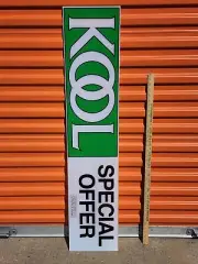 Kool Cigarette Plastic Gas Station Sign