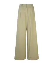 Palm Angels Wide Leg Turn-Up Hem Pants IT40,IT38 Nude