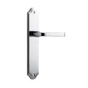 Iver Annecy Door Lever Handle on Shouldered Backplate Chrome Plated