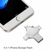 1TB 4 in 1 USB Flash Drive Photo Stick for Samsung iPhone Android Type C PC