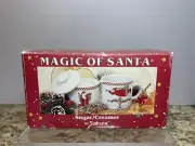 DEBBIE MUMM Sakura MAGIC OF SANTA Cream And Sugar Tea Coffee Set NEW