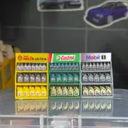 Diorama 1/64 Oil Display Rack Model Garage Repair Workshop Scene Props Model Toy
