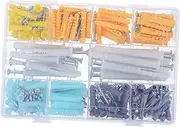 TEHAUX 1 Set Drywall Screws and Anchors Kit Self Drilling and Wall Plug Set for Efficient Installation and Enhanced Stability Construction Projects