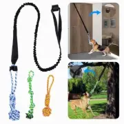 Spring Pole Dog Rope Toys, Tree Bungee Hanging Dogs Toy Interactive Tether Tu...