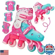 Roller Derby Switch Skates for Beginners, 2 in 1 Adjustable Skates Convert fr