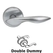 Omnia Decorative DoubleDummy Door Lever Handle Satin Nickel 282/00.SD15 US15