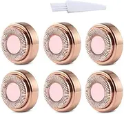 Nvzi Facial Hair Remover Replacement Heads,Fit All Hair Remover for Women,Painless Facial Hair Remover Blade with Cleaning Brush,Perfect Touch and Smooth Finishing,18K Gold-Plated