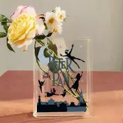 Peter Pan Acrylic Book Vase, Peter Pan Acrylic Flower Vase, Book Lover Gift