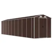 Garden Shed Outdoor Storage Tool Workshop Sheds 191x810x198cm Galvanised Steel