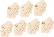 GLSTOY Nursery Door Decor 7pcs Wooden Baby Sleep Sign Baby is Sleeping Door Hanger Bonding Baby