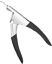 False Nail Clipper,Pedicure Manicure Tools - Type U Stainless Steel Nail Cutter Trimmer for Artificial Fake Tips Manicure Tool for Salon Beauty