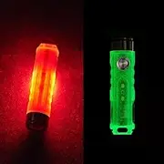 RovyVon A5 G4 USB C Flashlight with Red Sidelight, Luminous Body, 650 Lumens Outdoor Mini EDC Rechargeable High Bright Multi-Functional Flashlights