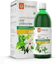 Krishna's Herbal & Ayurveda Night Jasmine Parijat Harshringar Leaf Juice - 1000 ml