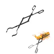 Log Grabber Fireplace Tong Wood Fired Oven Tool Grill Camping Fire Pit Tool