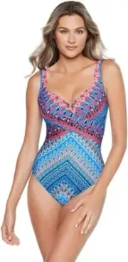 NWT Miraclesuit Women's Underwire Tummy Control One Piece Size 10 $200 LLL96