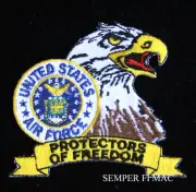 USAF PROTECTORS OF FREEDOM US AIR FORCE HAT PATCH AFB PILOT AIRCREW GRADUATION
