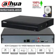 Dahua 4CH NVR 12MP H.265+ Network Surveillance Video Recorder NVR4104HS-4KS3