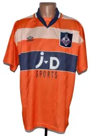OLDHAM ATHLETIC 1995/1996 AWAY FOOTBALL SHIRT UMBRO SIZE XL