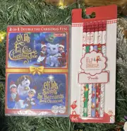 Elf On The Shelf Christmas Set (Pencils (6) & DVD w 2 Movies) STOCKING STUFFERS