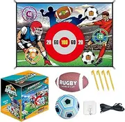 Football Throwing Game,Backyard Party Toss Game 2 in 1 - Football Throwing Target Toy, Strong Adhesion, Fun for Children, Aged 3-8 Boys Girls