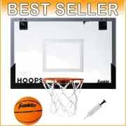 25-Inch Mini Basketball Hoop Set - Shatterproof Indoor Over Door Accessory